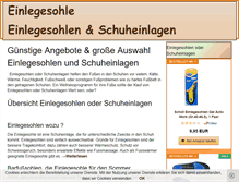 Tablet Screenshot of einlegesohle.org